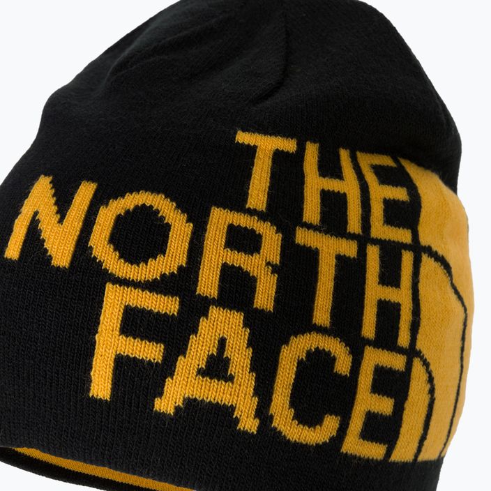 The North Face Reversible Tnf Banner Wintermütze schwarz und gelb NF00AKNDAGG1 3