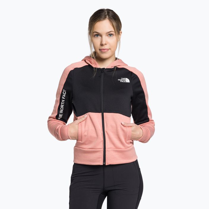 Damen Fleece-Sweatshirt The North Face Mountian Athletics rosa NF0A5IF15W21