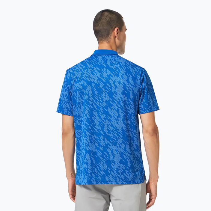 Oakley Herren Contender Print Poloshirt blau FOA403162 3