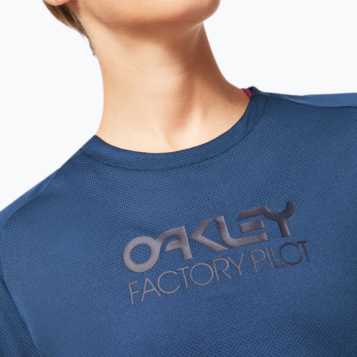 Oakley Factory Pilot Frauen Radfahren Trikot marineblau FOA500224 6