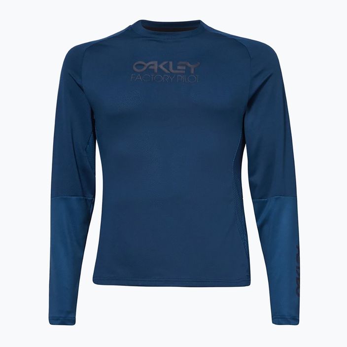 Oakley Factory Pilot Frauen Radfahren Trikot marineblau FOA500224 10