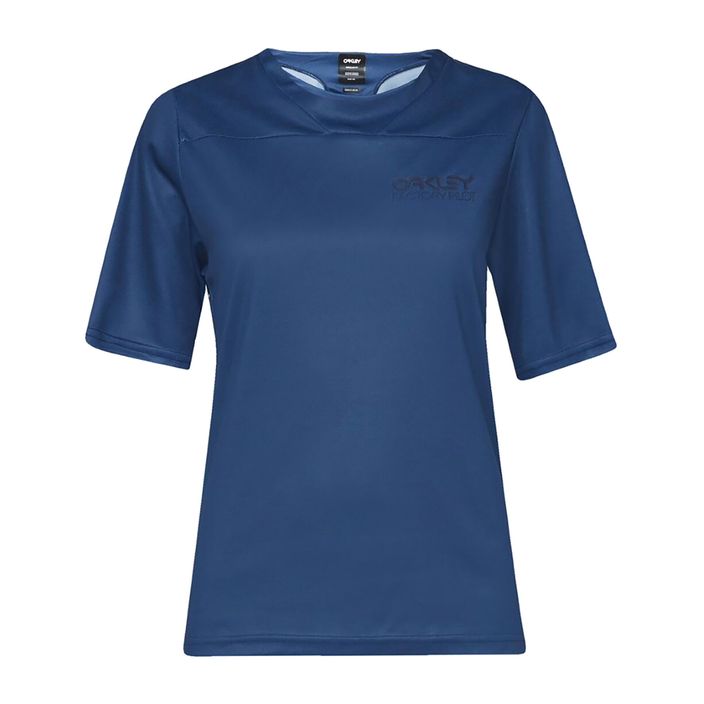 Oakley Factory Pilot Lite SS Frauen Kurzarm-T-Shirt blau FOA500274 2