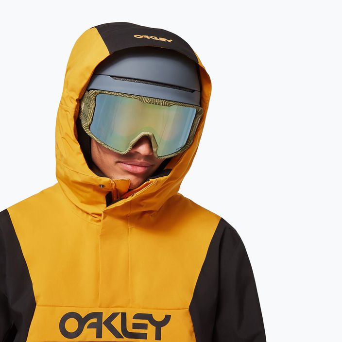 Oakley TNP TBT isoliert Anorak gelb Herren Snowboard Jacke FOA403652 4