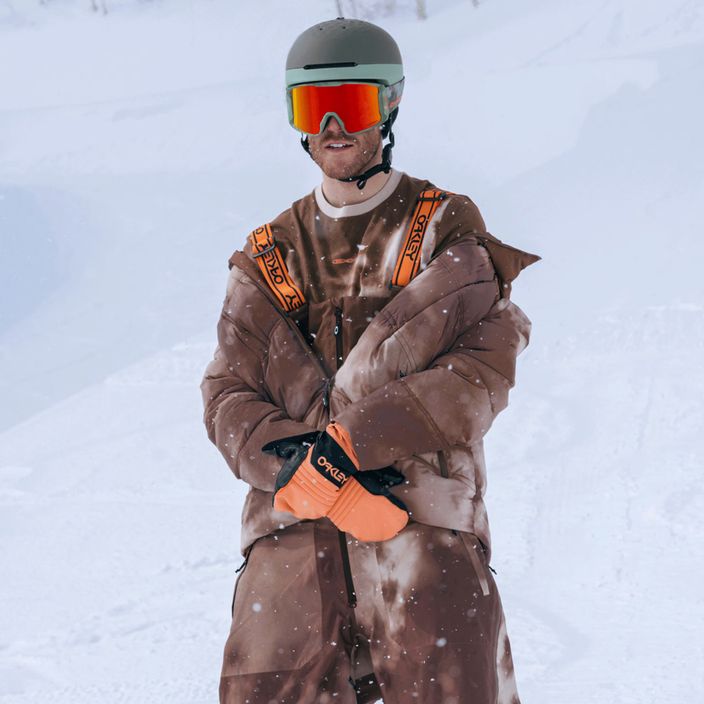 Men's Oakley TC Gunn RC Bib 3.0 braun Wolken drucken Snowboard-Hose 18