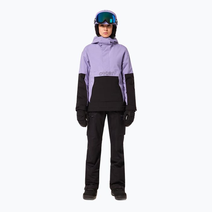 Damen Oakley WMNS TNP Tbt Isulated Anorak blackout/neu lila Snowboard Sweatshirt 2