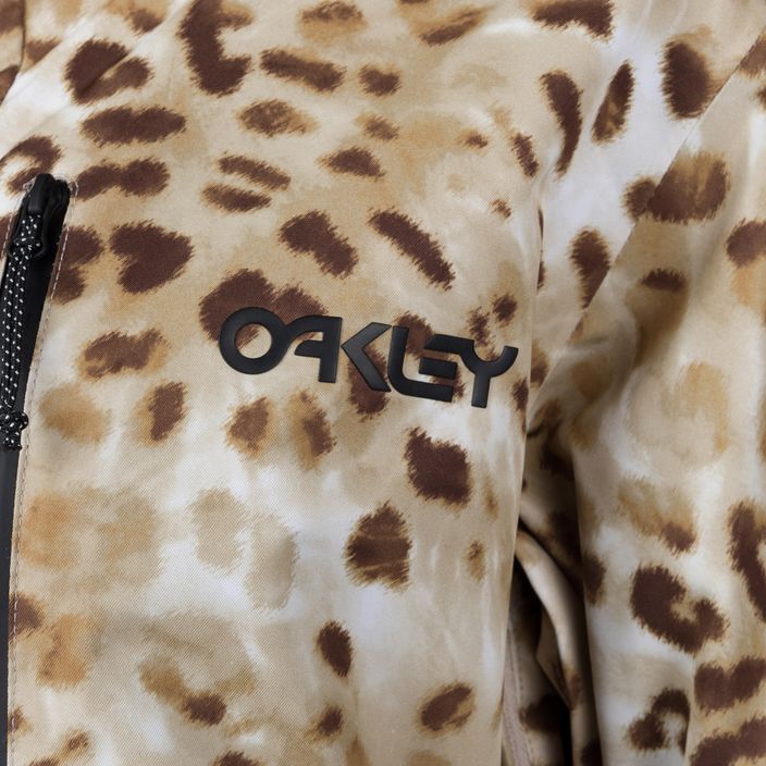 Oakley TNP TBT isoliert Frauen Snowboard Jacke Cheeta td drucken 3