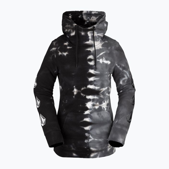 Damen Volcom Costus HD grau-schwarzes Snowboard Sweatshirt H4152205-BKB