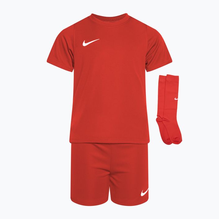 Nike Dri-FIT Park Fußball-Set für kleine Kinder, universitätsrot/universitätsrot/weiß