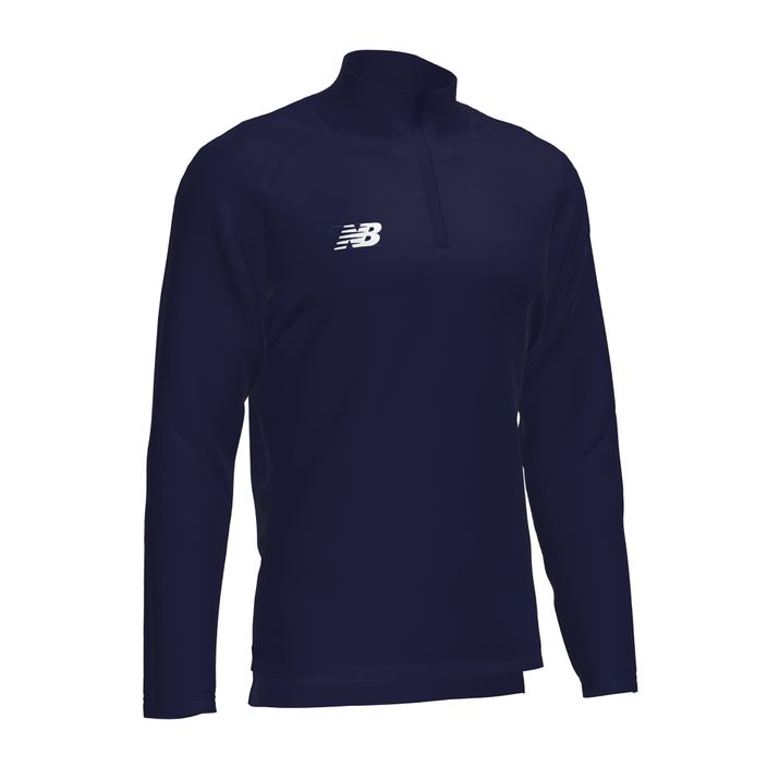 Herren Fußball Sweatshirt New Balance Training 1/4 Zip gestrickt marineblau NBEMT9035 2
