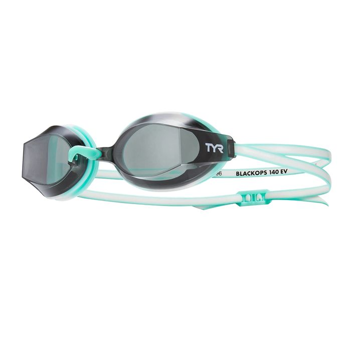 Damen Schwimmbrille TYR Blackops 140 Ev Racing rauch/ mint/ weiß 2