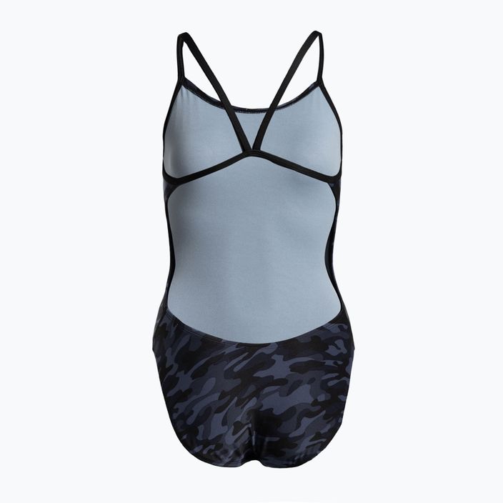 Einteiliger Badeanzug Damen Midnight Camo Cutoutfit dunkelblau CMCM_41_28 2