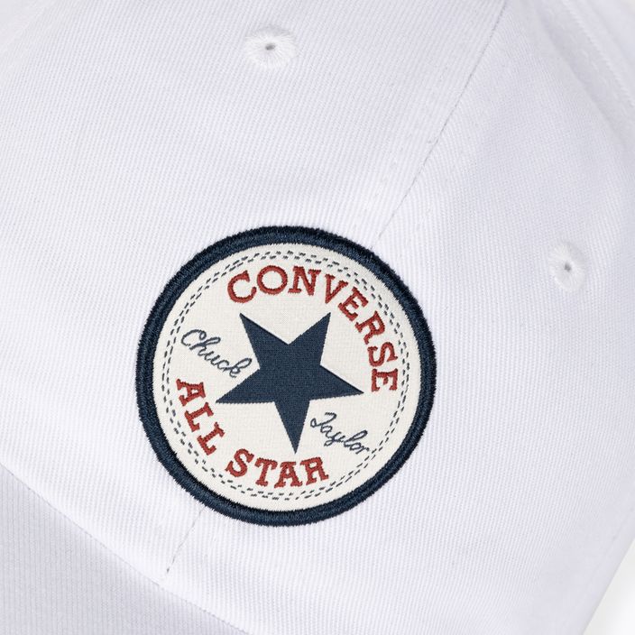 Converse All Star Patch Baseballkappe weiß 4