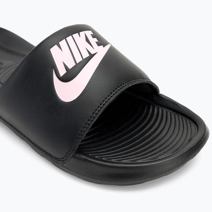 Nike Victori One Slide schwarz/schwarz/violett Damen Flip-Flops 7