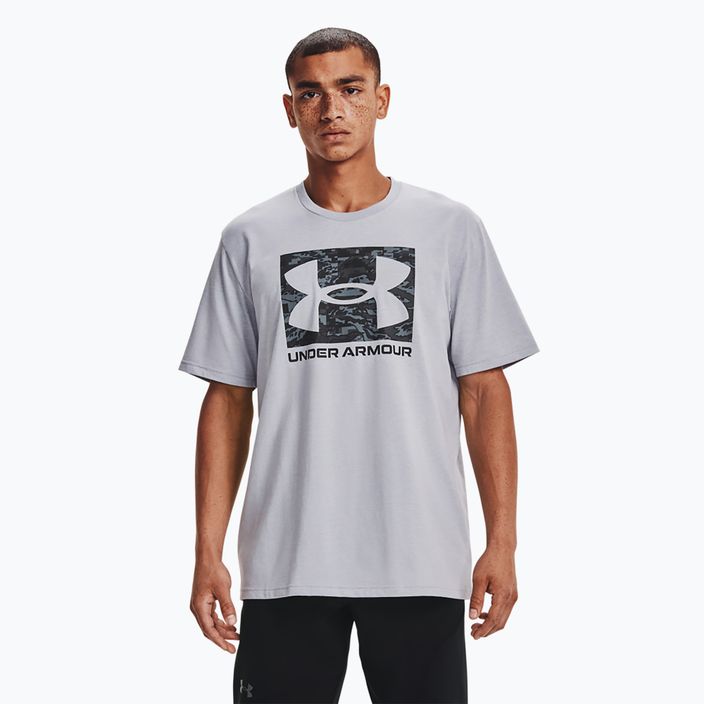 Under Armour ABC Camo Boxed Logo mod grau helles Heidekraut/schwarz Herren-Training-T-Shirt