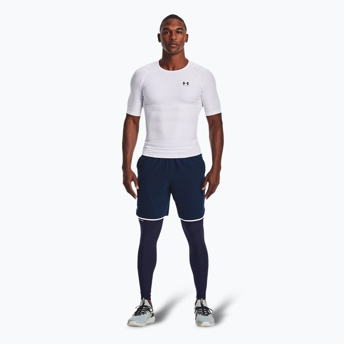 Under Armour HeatGear midnight navy/weiß Trainingsleggings für Männer 2