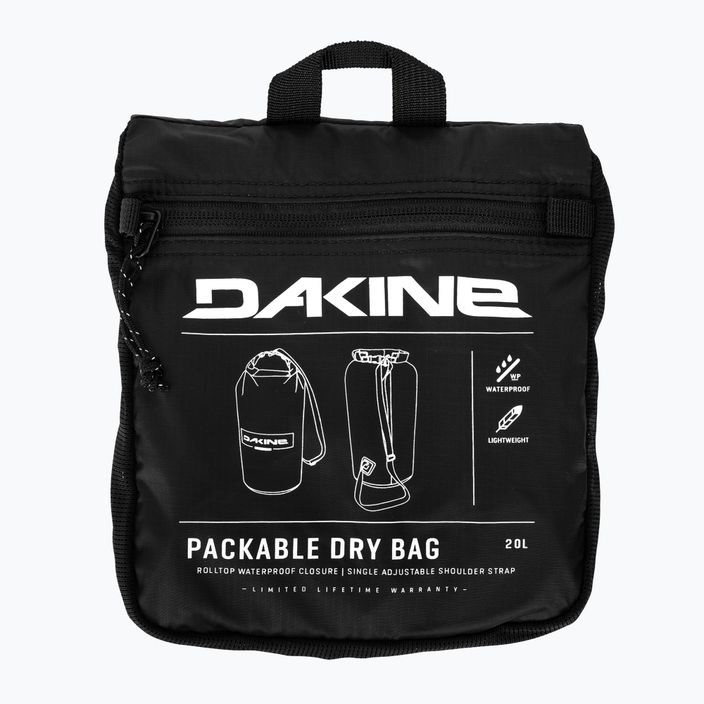 Dakine Packable Rolltop Dry Bag 20 wasserdichter Rucksack schwarz D10003921 5