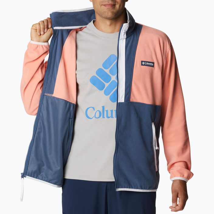 Columbia Back Bowl Herren Fleece-Sweatshirt in Orange und Blau 1890764 6
