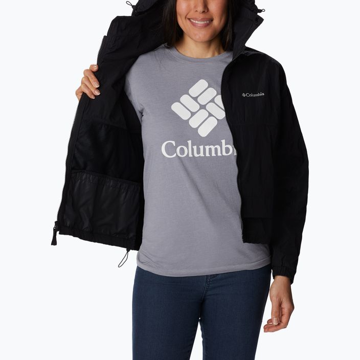 Columbia Paracutie schwarze Windjacke für Damen 6