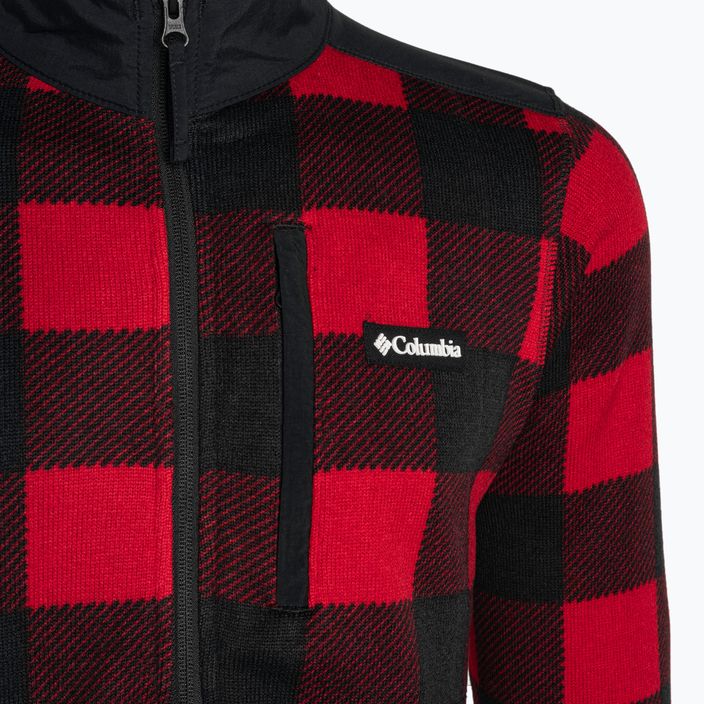 Columbia Sweater Weather II Printed Berg rot kariert drucken Männer Trekking-Sweatshirt 7