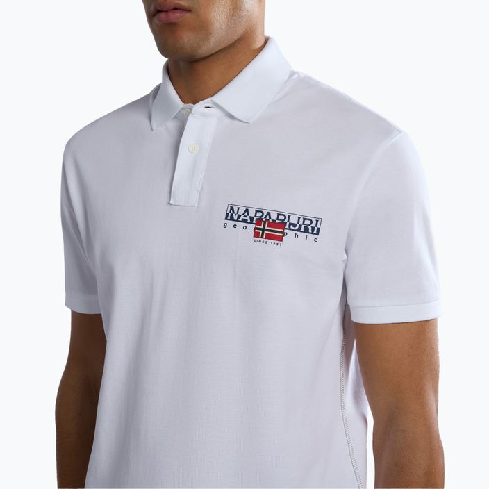 Herren Napapijri E-Aylmer hellweißes Poloshirt 4