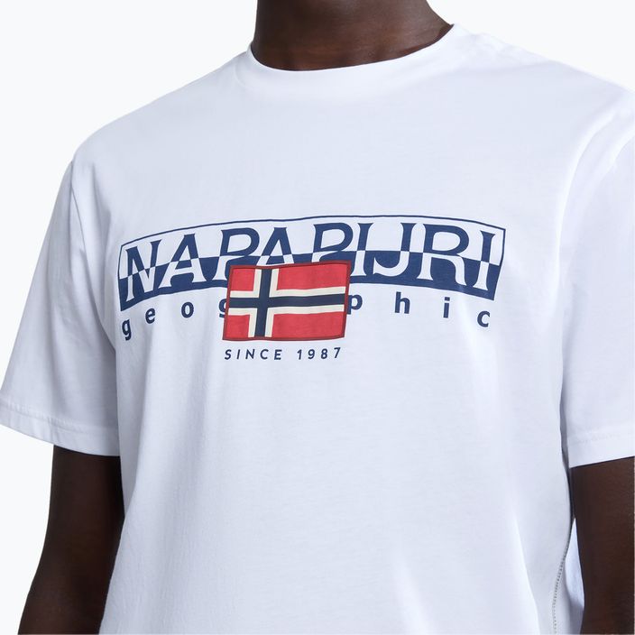 Herren Napapijri S-Aylmer hellweiss t-shirt 4