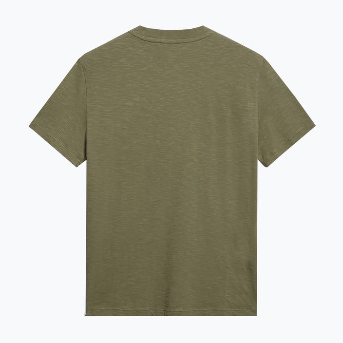 Herren Napapijri S-Tepees grünes Flechten-T-Shirt 6
