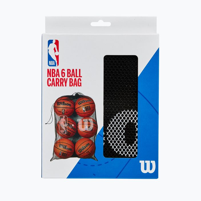 Wilson NBA 6 Ball Mesh Tragetasche schwarz 2