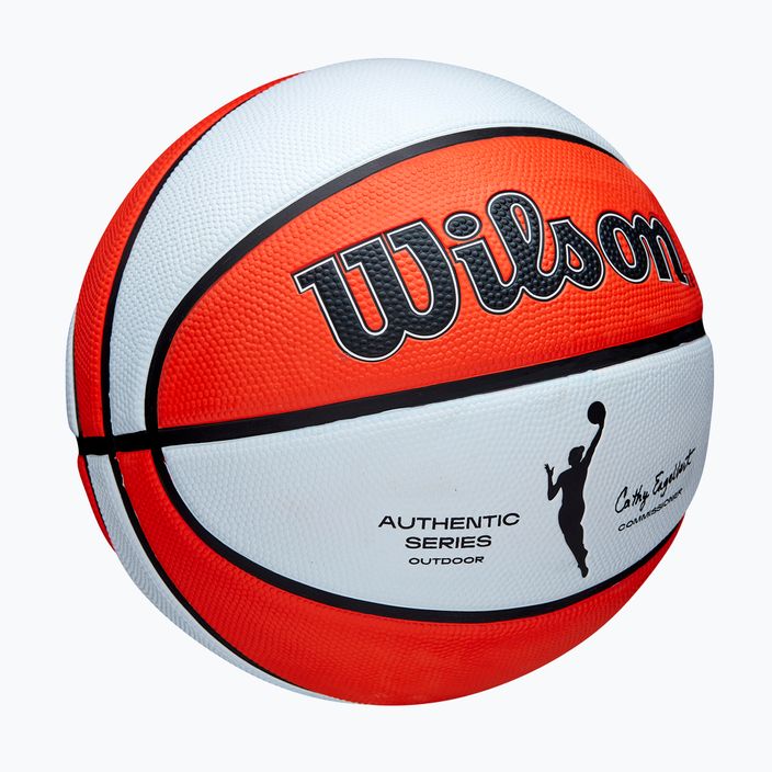 Wilson WNBA Authentic Series Outdoor orange/weiß Kinder Basketball Größe 5 2