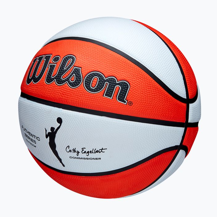 Wilson WNBA Authentic Series Outdoor orange/weiß Kinder Basketball Größe 5 3