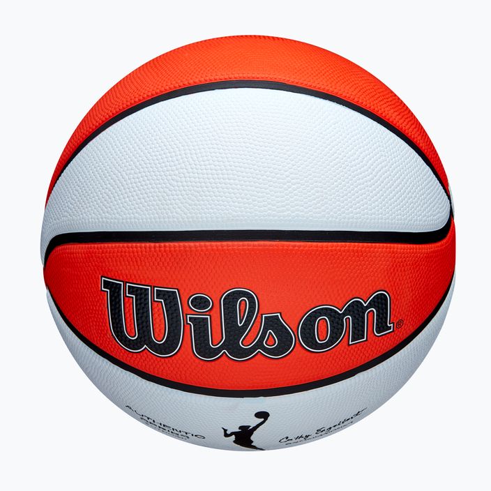 Wilson WNBA Authentic Series Outdoor orange/weiß Kinder Basketball Größe 5 4