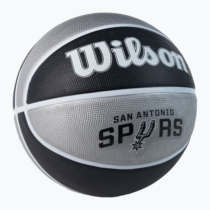 Wilson NBA Team Tribute San Antonio Spurs Basketball grau WTB1300XBSAN 2