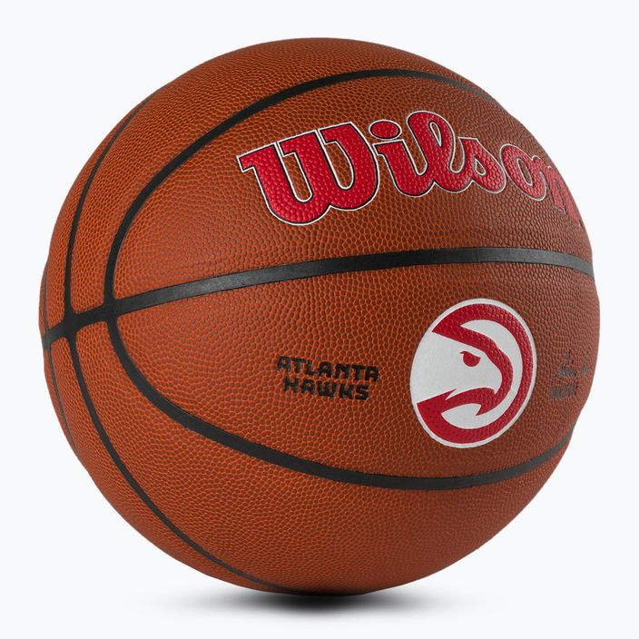 Wilson NBA Team Alliance Atlanta Hawks brauner Basketball WTB3100XBATL 2