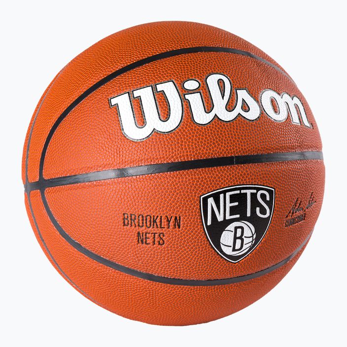 Wilson NBA Team Alliance Brooklyn Nets Basketball braun WTB3100XBBRO 2