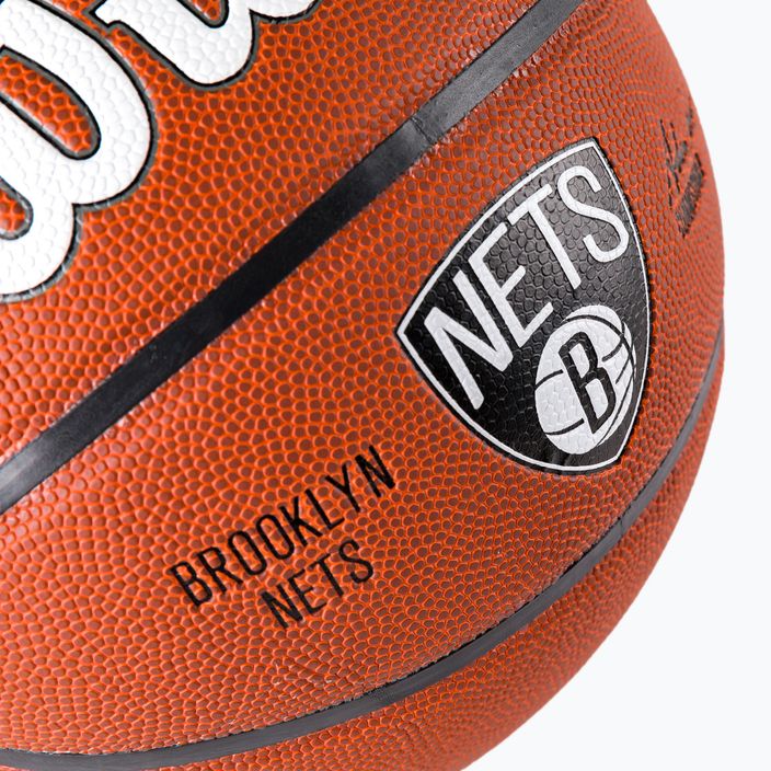 Wilson NBA Team Alliance Brooklyn Nets Basketball braun WTB3100XBBRO 3