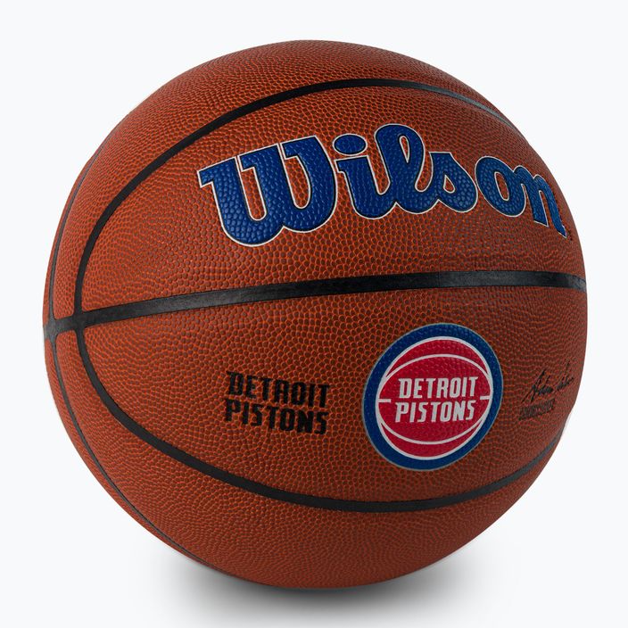 Wilson NBA Team Alliance Detroit Pistons Basketball braun WTB3100XBDET 2
