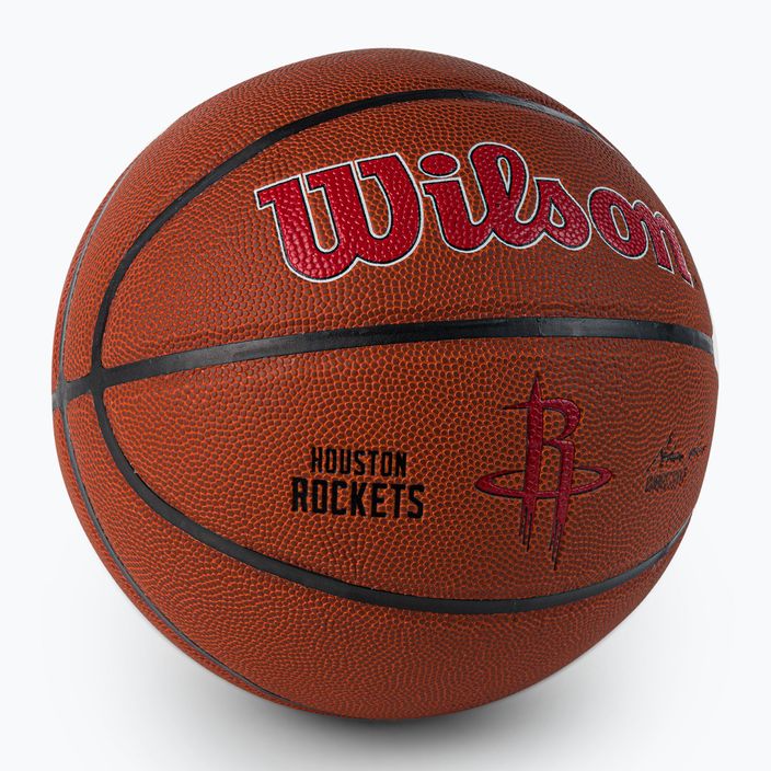 Wilson NBA Team Alliance Houston Rockets Basketball braun WTB3100XBHOU 2