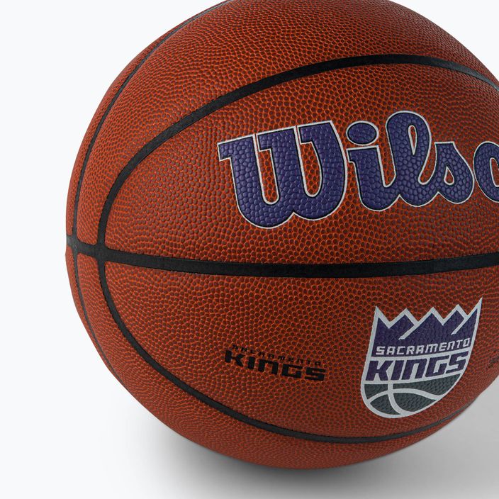 Wilson NBA Team Alliance Sacramento Kings Basketball braun WTB3100XBSAC 3