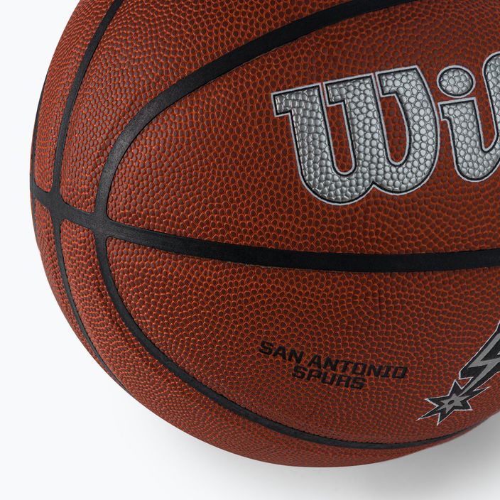 Wilson NBA Team Alliance San Antonio Spurs Basketball braun WTB3100XBSAN 3