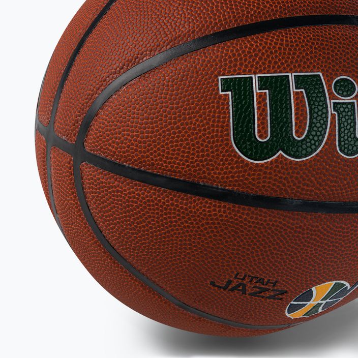 Wilson NBA Team Alliance Utah Jazz braun Basketball WTB3100XBUTA 3