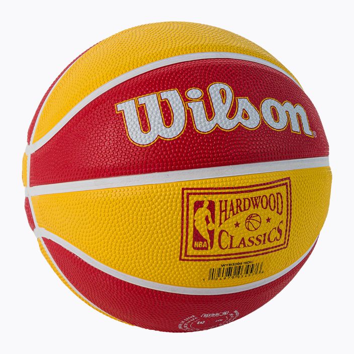 Wilson NBA Team Retro Mini Houston Rockets Basketball kastanienbraun WTB3200XBHOU 2