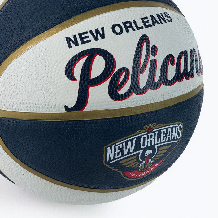 Wilson NBA Team Retro Mini New Orleans Pelicans Basketball in navy blau WTB3200XBBNO 3