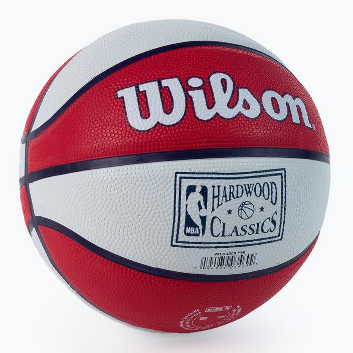 Wilson NBA Team Retro Mini Philadelphia 76ers Basketball rot WTB3200XBPHI 2