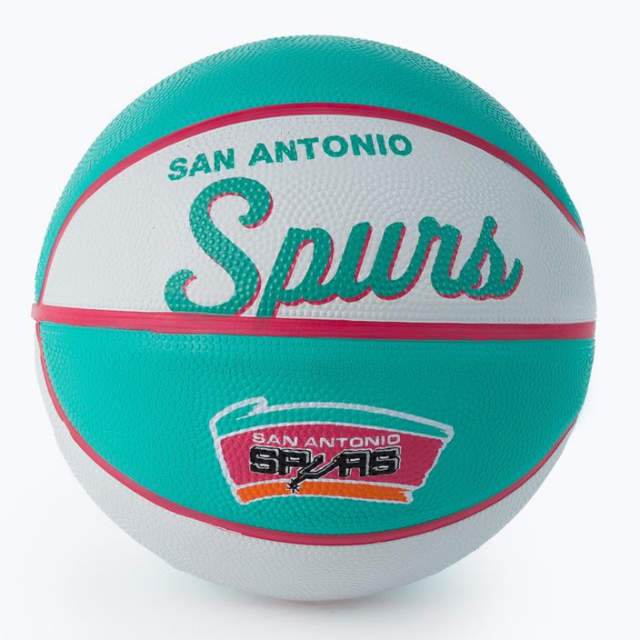 Wilson NBA Team Retro Mini San Antonio Spurs Basketball blau WTB3200XBSAN