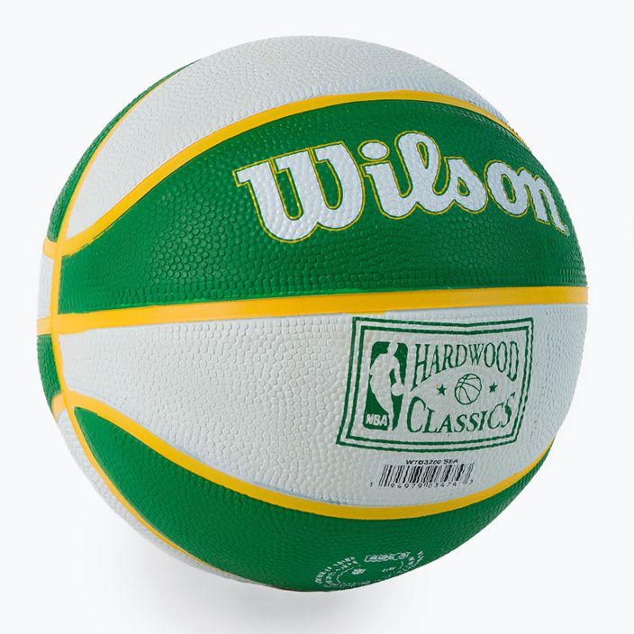 Wilson NBA Team Retro Mini Seattle SuperSonics Basketball grün WTB3200XBSEA 2
