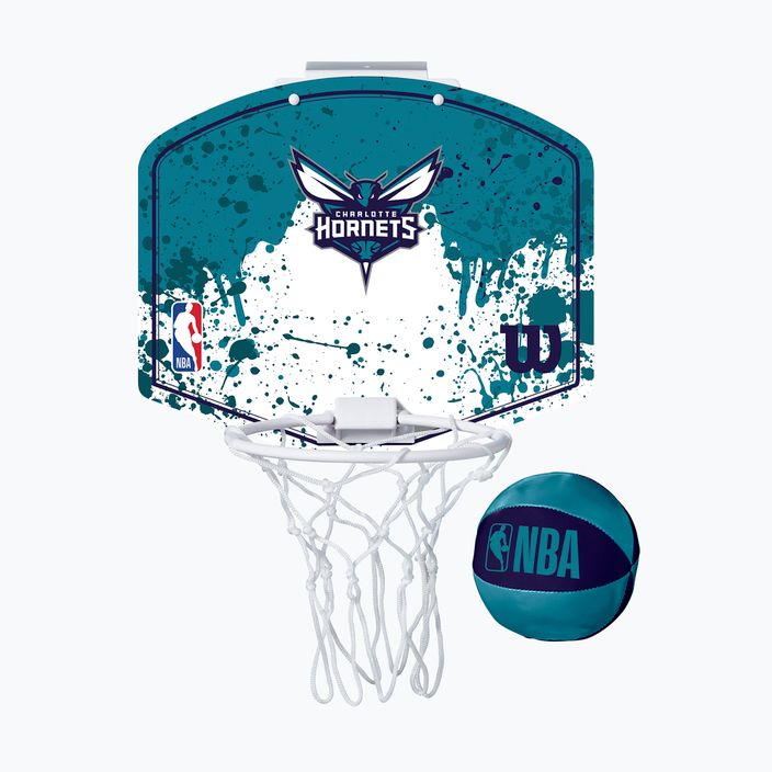 Wilson NBA Team Mini Hoop Charlotte Hornets Basketball Set