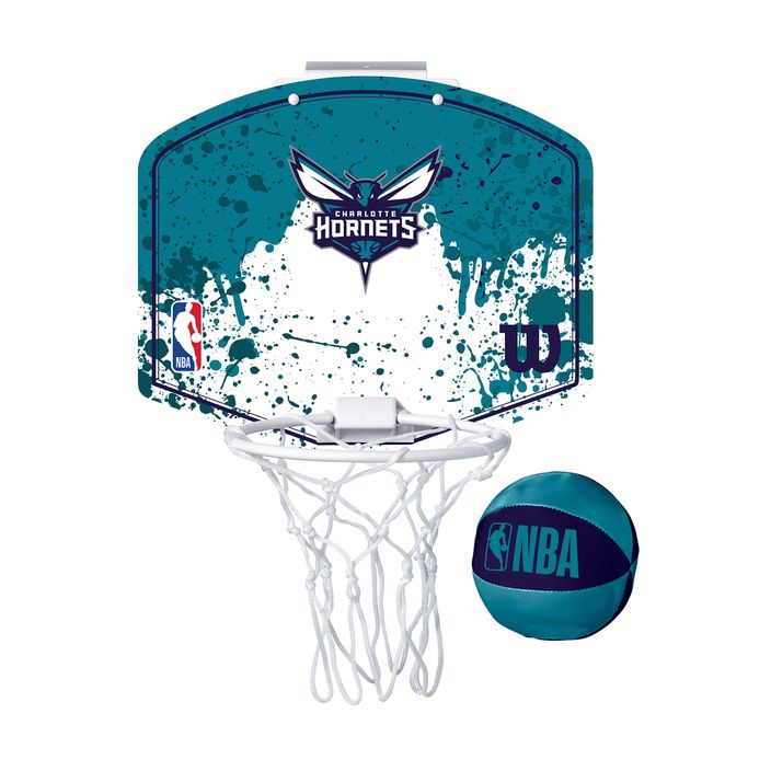 Wilson NBA Team Mini Hoop Charlotte Hornets Basketball Set 2