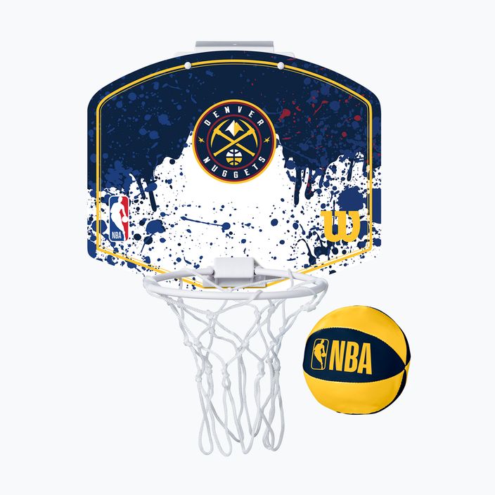 Wilson NBA Team Mini Hoop Denver Nuggets Basketball Set