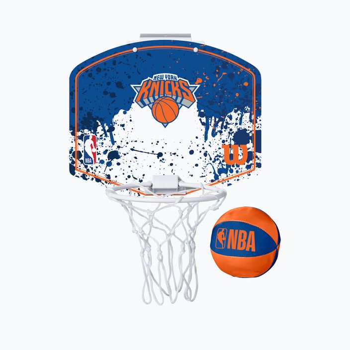Wilson NBA New York Knicks Mini Hoop Basketball-Backboard blau WTBA1302NYK 4