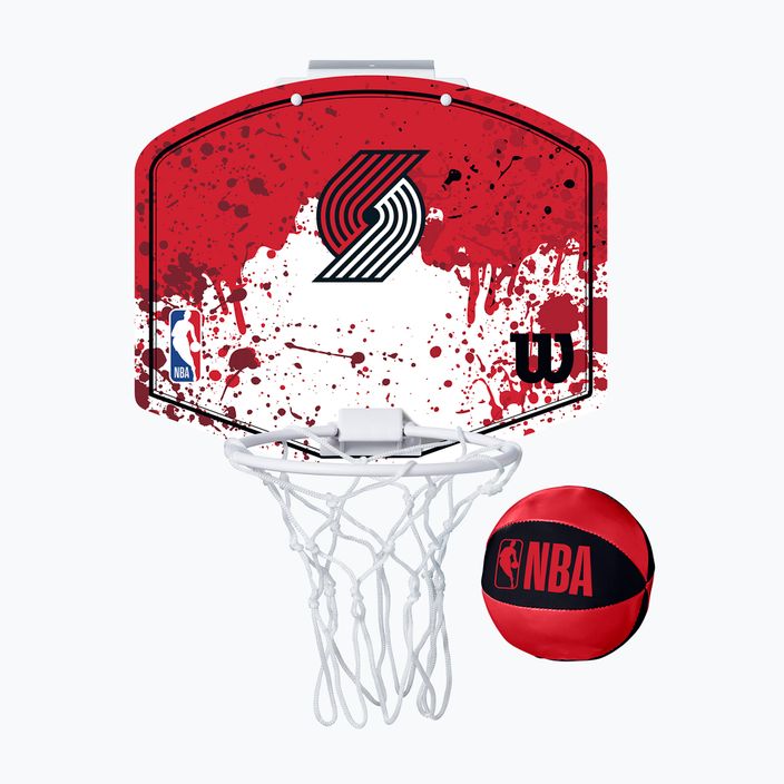 Wilson NBA Team Mini Hoop Portland Trail Blazers Basketball Set