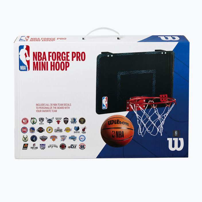 Wilson NBA Forge Team Mini Hoop Basketball-Backboard schwarz WTBA3001FRGNBA 8